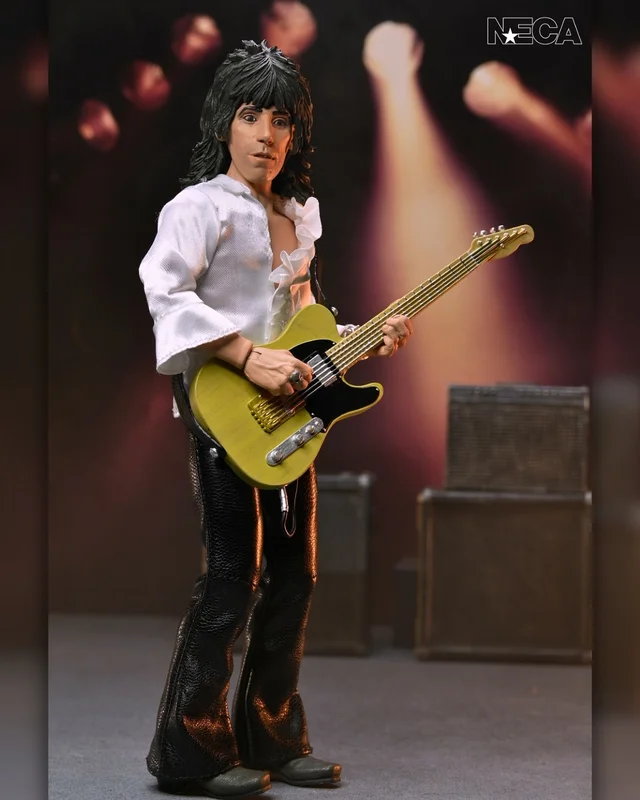 NECA - ROLLING STONES KEITH RICHARDS (1975) 8 INCH CLOTHED ACTION FIGURE