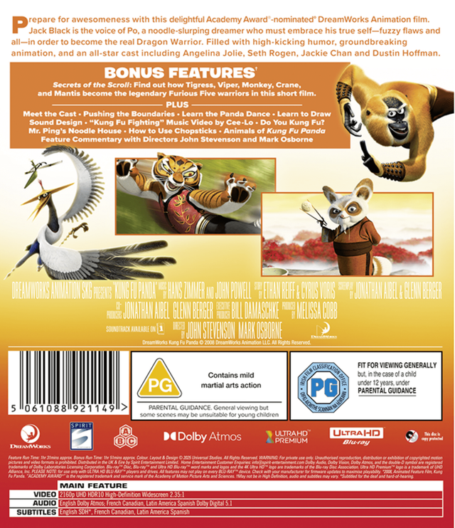 Kung Fu Panda 4K Ultra HD