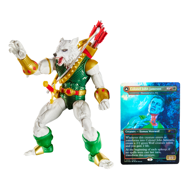 Hasbro Marvel Legends Spider-Man x Magic: The Gathering Man Wolf 6" Action Figure & Trading Card