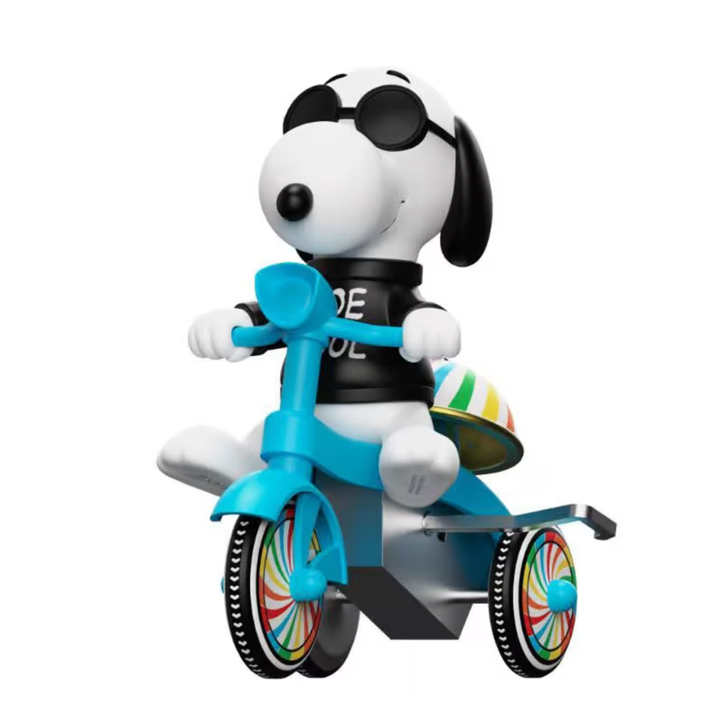 Super7 Super Cycles Peanuts - Joe Cool (Black with Blue Trike) Bild 1