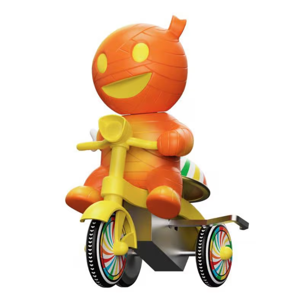Super7 Super Cycles Mummy Boy (Orange with Yellow Trike) Bild 1