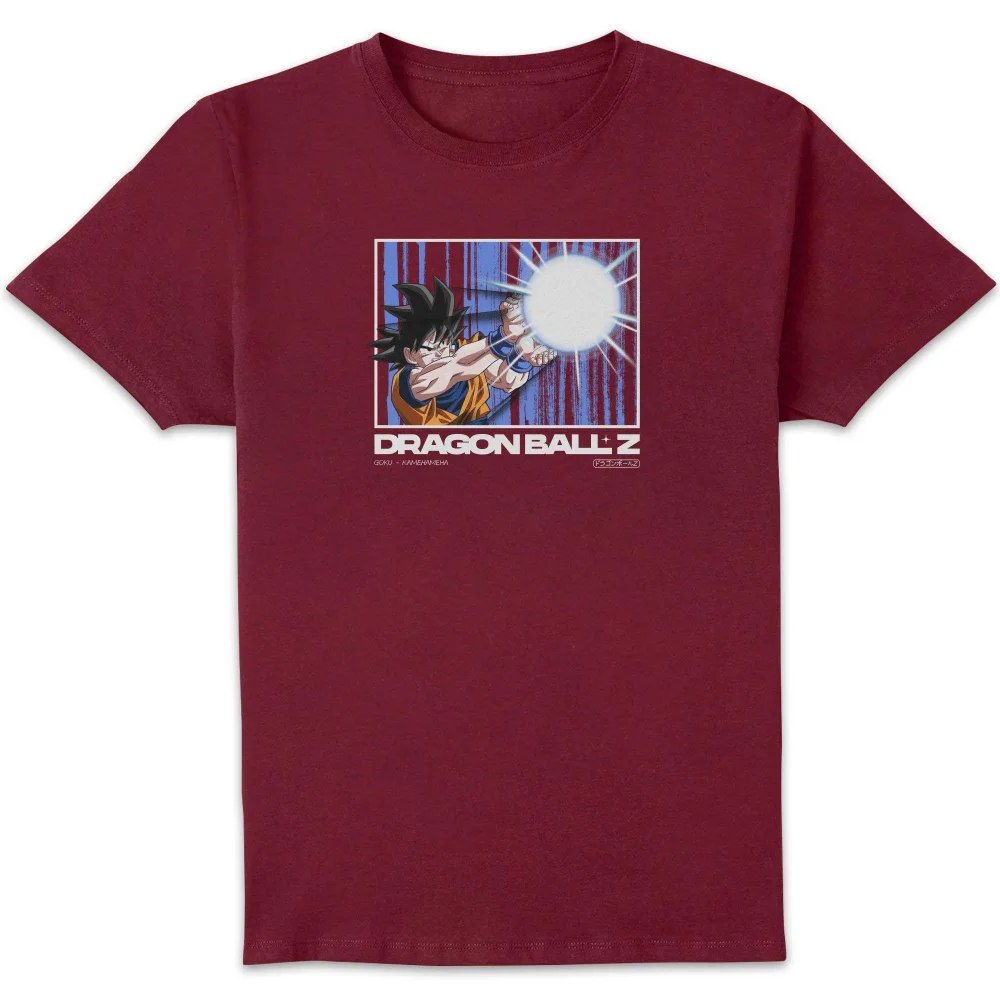 Dragon Ball Z Goku Kamehameha Profile Unisex T-Shirt - Burgundy - S Bild 1