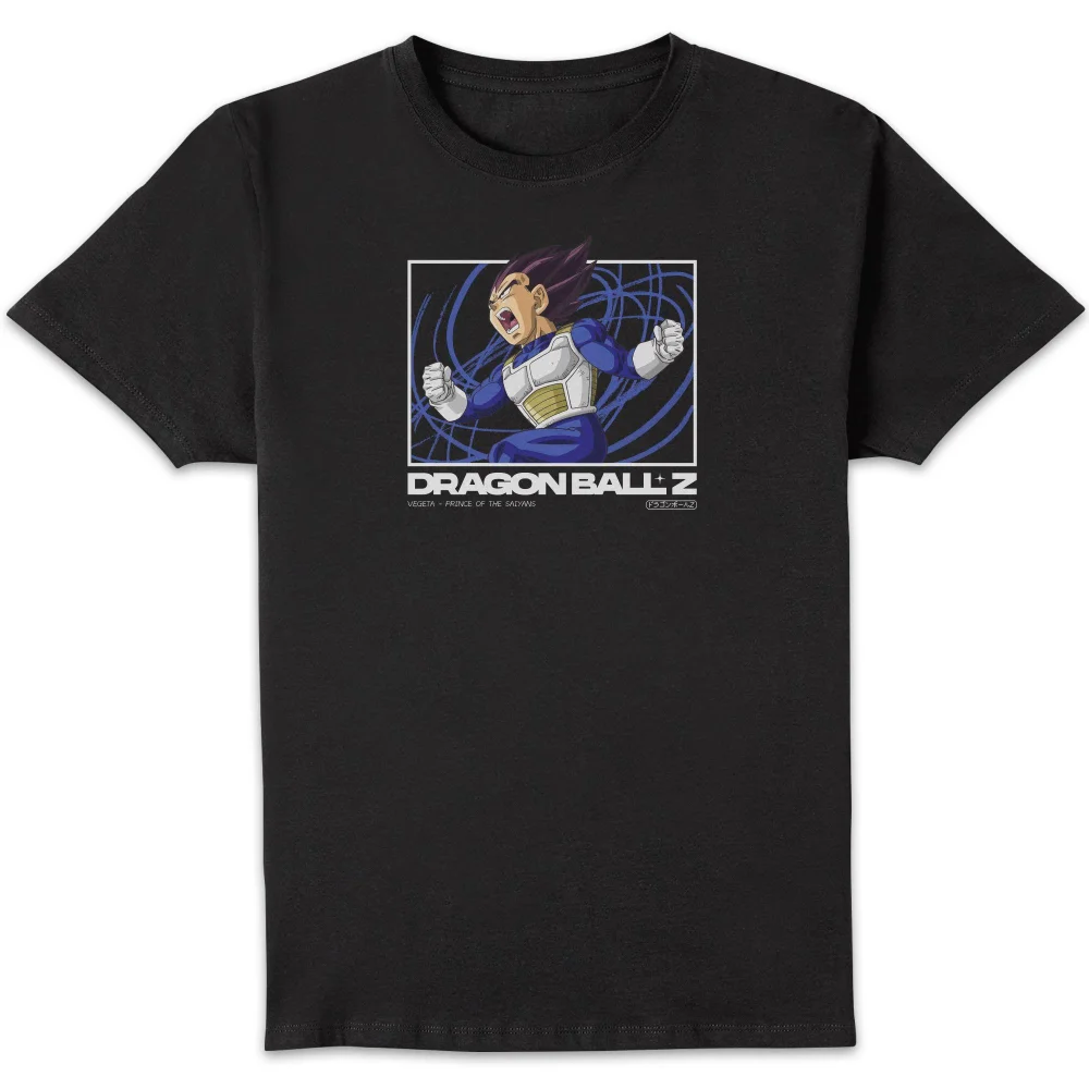 Dragon Ball Z Vegeta Profile Unisex T-Shirt - Black - S Bild 1
