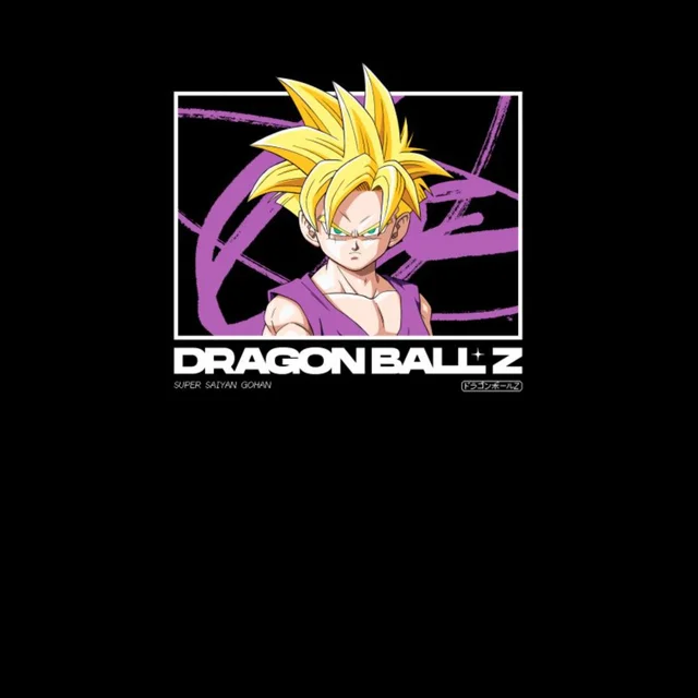 Dragon Ball Z Super Gohan Profile Unisex T-Shirt - Black