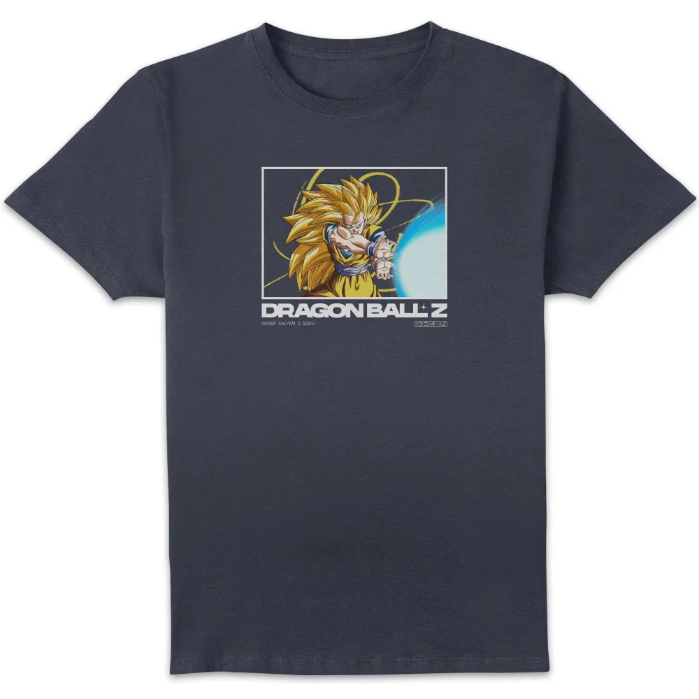 Dragon Ball Z Super Saiyan 3 Goku Profile Unisex T-Shirt - Navy - S Bild 1