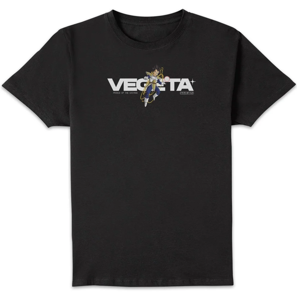 Dragon Ball Z Vegeta Style Unisex T-Shirt - Black - S Bild 1