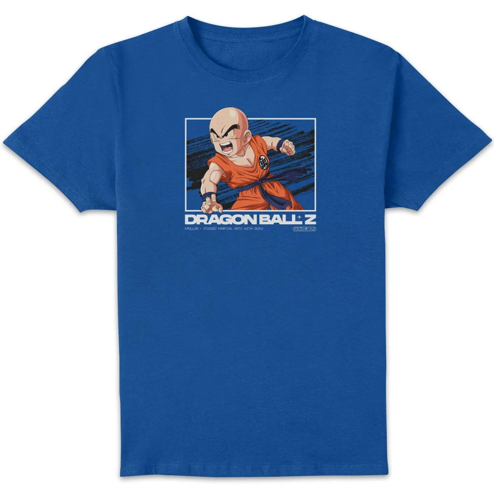 Dragon Ball Z Krillin Profile Unisex T-Shirt - Blue - S Bild 1