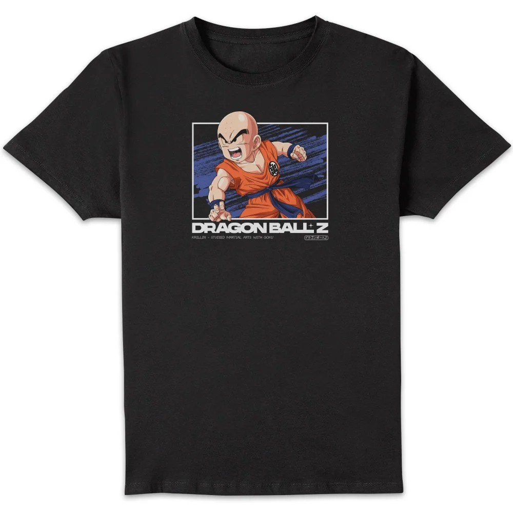 Dragon Ball Z Krillin Profile Unisex T-Shirt - Black - S Bild 1