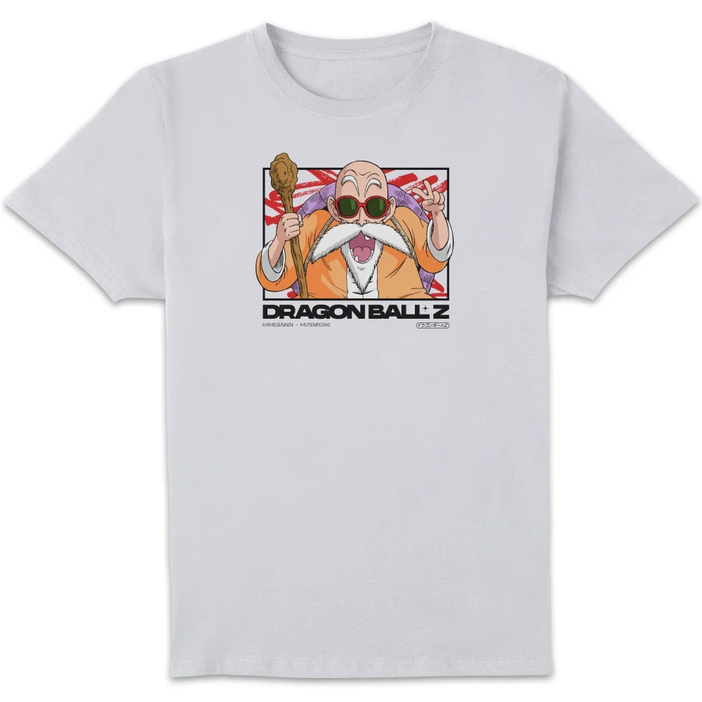 Dragon Ball Z Mutenroshi Profile Unisex T-Shirt - White - S Bild 1