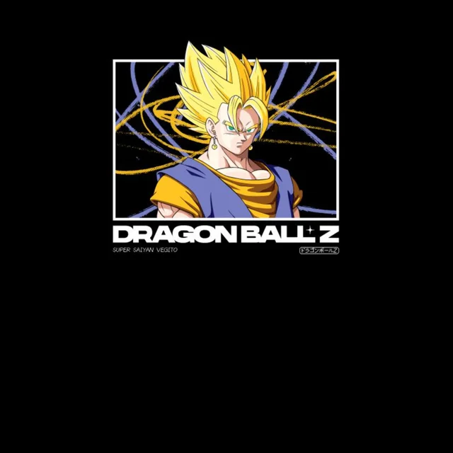 Dragon Ball Z Super Saiyan Vegito Profile Unisex T-Shirt - Black