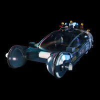 Blade Runner Deckard's Police Spinner Die-Cast Ship (11")