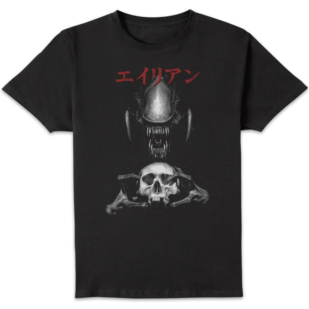 Alien Xenomorph Skull Unisex T-Shirt - Black - S Bild 1