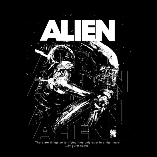 Alien Nightmare Poster Unisex T-Shirt - Black