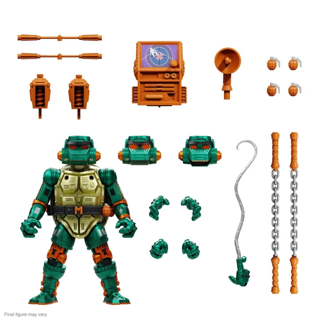 Teenage Mutant Ninja Turtles Ultimates Action Figure Warrior Metalhead Michelangelo 18 cm