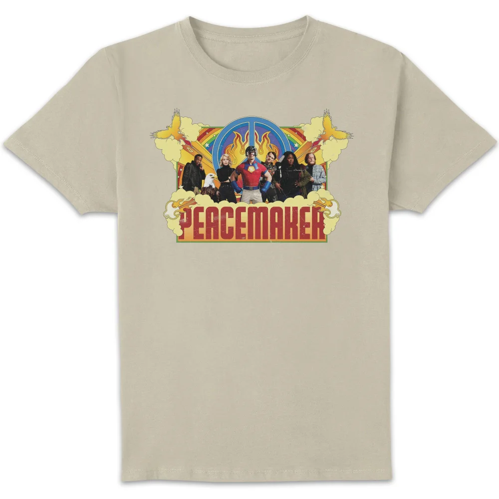 DC Comics Peacemaker Rainbow Unisex T-Shirt - Cream - S Bild 1