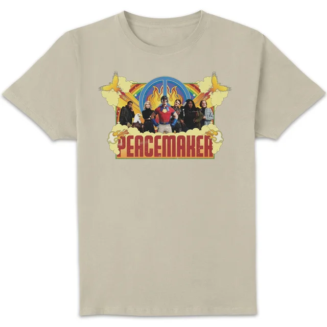 DC Comics Peacemaker Rainbow Unisex T-Shirt - Cream