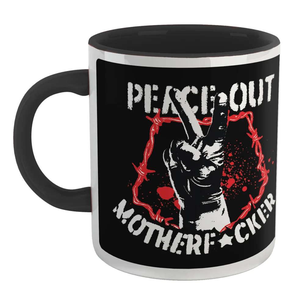 DC Comics Peacemaker Peace Out Motherf#%ker Mug - Black Bild 1