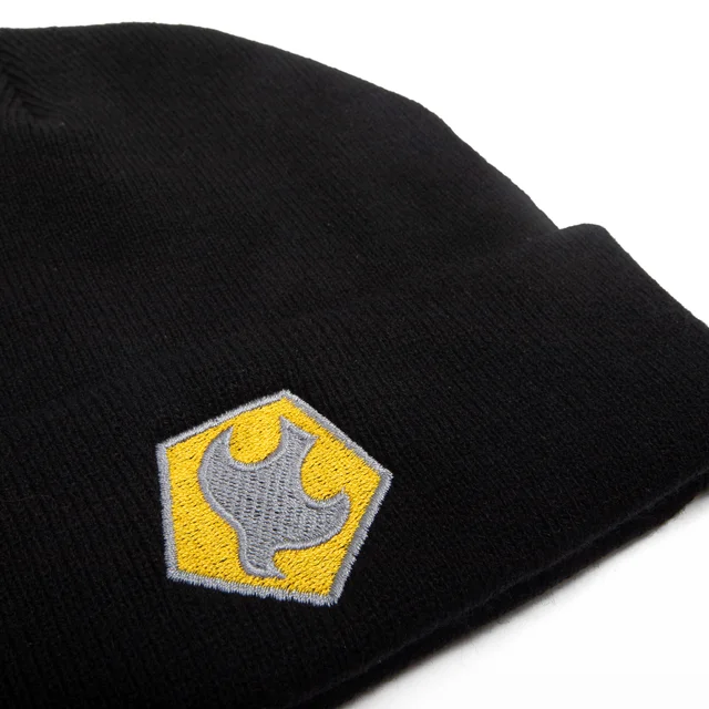 DC Comics Peacemaker Helmet Symbol Embroidered Beanie - Black