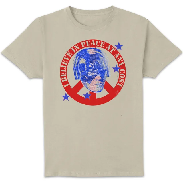 DC Comics Peacemaker Believe In Peace At Any Cost Unisex T-Shirt - Cream