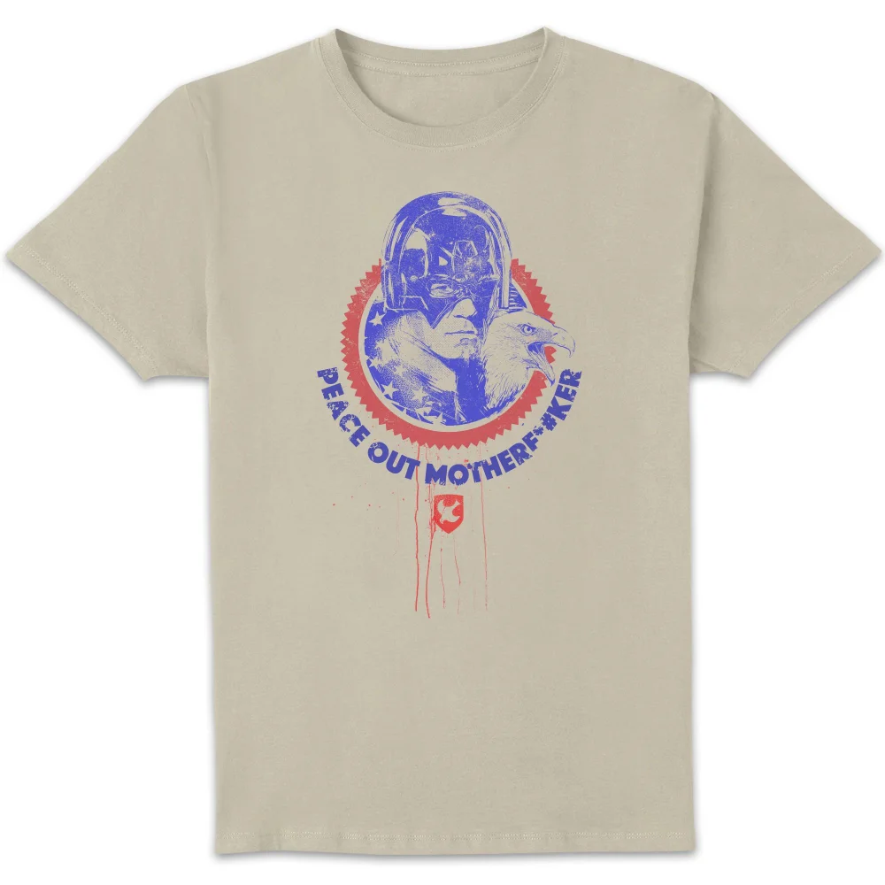 DC Comics Peacemaker Peace Out Motherf#%ker Unisex T-Shirt - Cream - S Bild 1