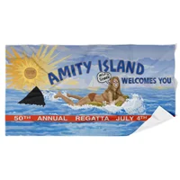 Jaws Amity Welcome Sign Beach Towel - undefined undefined