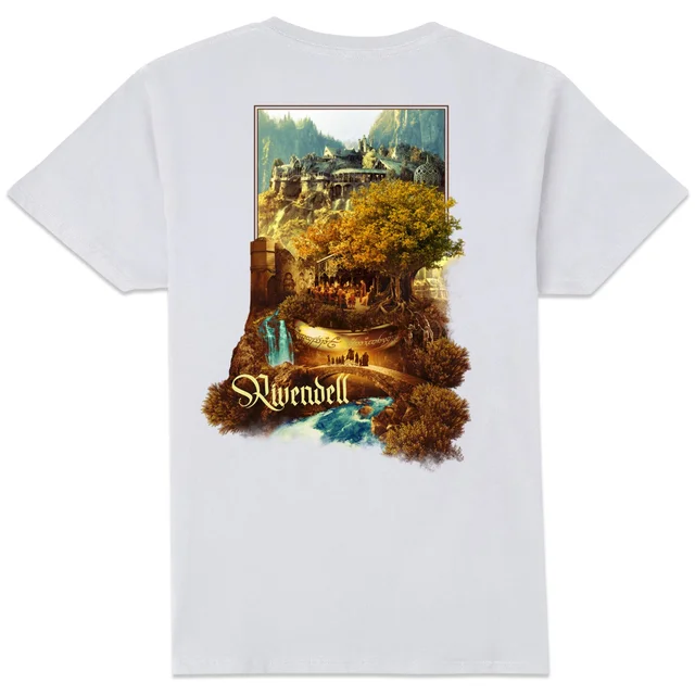 Lord Of The Rings Rivendell Unisex T-Shirt - White