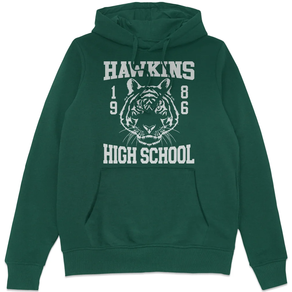 Stranger Things Hawkins High School Hoodie - Green - S Bild 1