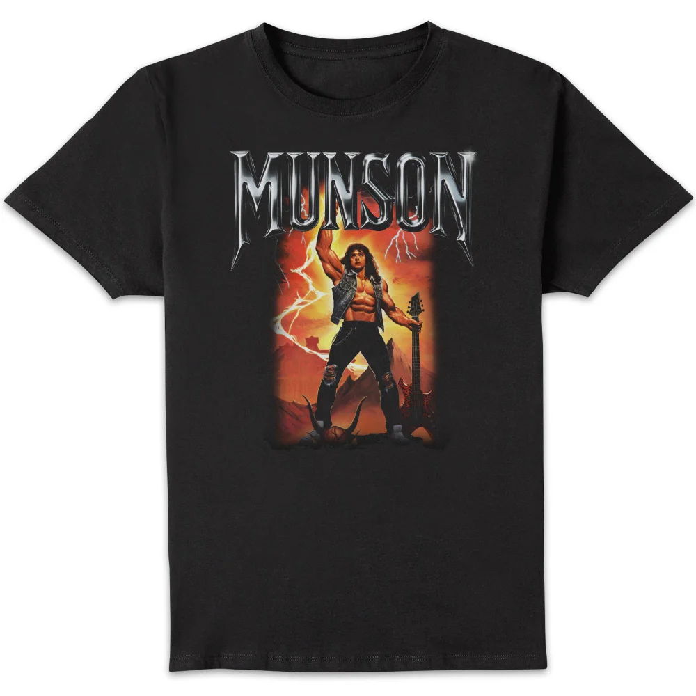 Stranger Things Munson Unisex T-Shirt - Black - S Bild 1