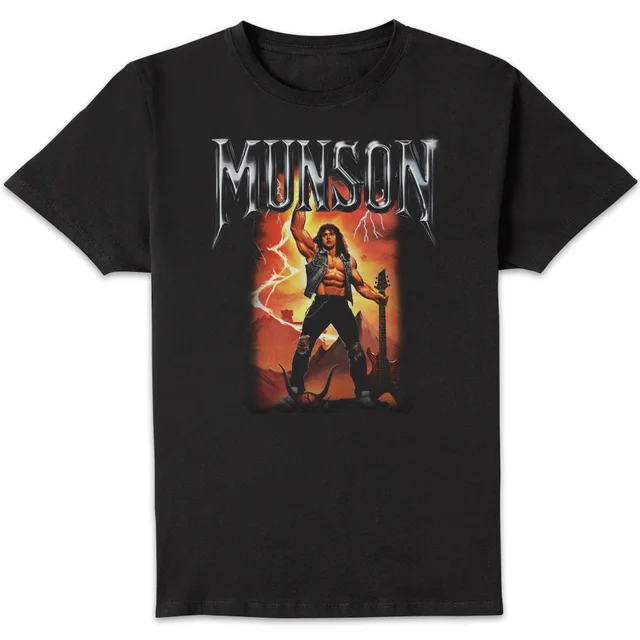 Stranger Things Munson Unisex T-Shirt - Black