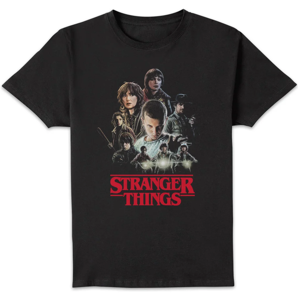 Stranger Things Season One Poster Unisex T-Shirt - Black - S Bild 1