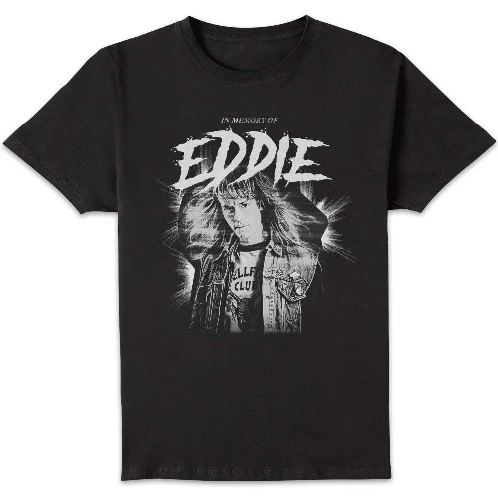 Stranger Things Eddie Munson Memorial Unisex T-Shirt - Black - S Bild 1