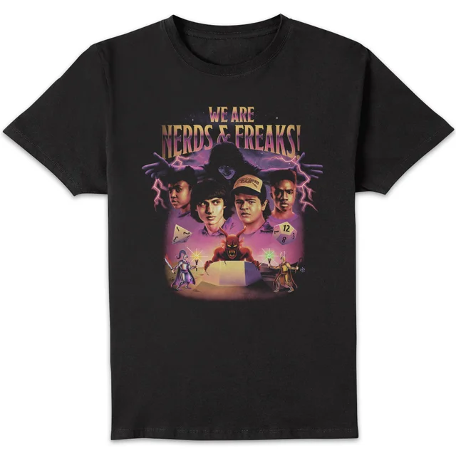 Stranger Things We Are Nerds And Freaks! Unisex T-Shirt - Black