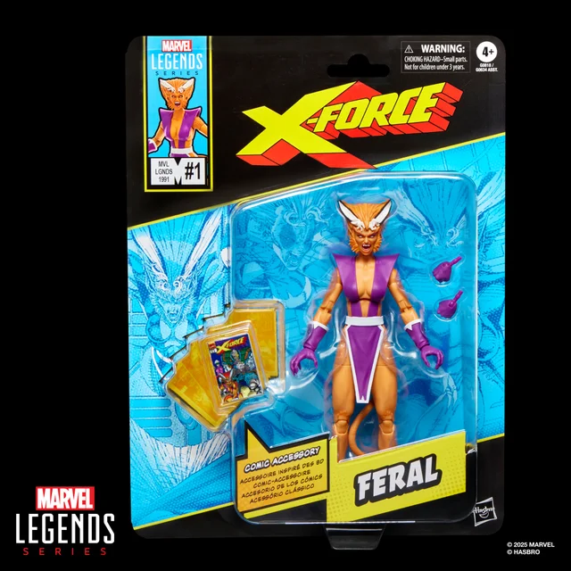 Hasbro Marvel Legends Series Feral, X-Force and X-Men Comics-Inspired Action Figure