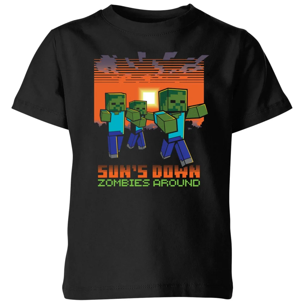 Minecraft Zombies About Kids' T-Shirt - Black - 3-4 Jahre Bild 1
