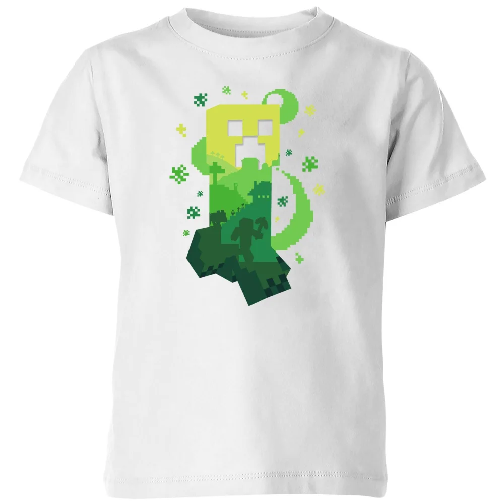 Minecraft ExoCreeper Kids' T-Shirt - White - 3-4 Jahre Bild 1