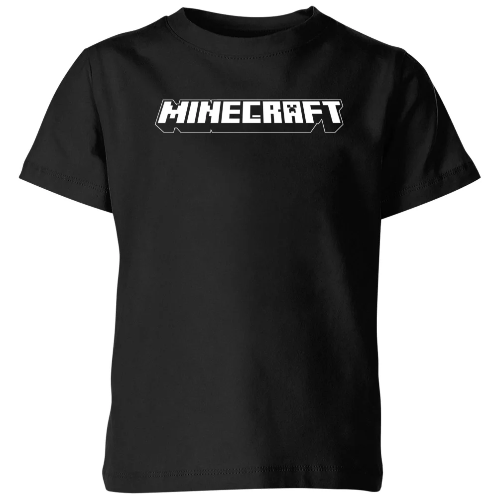 Minecraft Logo Kids' T-Shirt - Black - 5-6 Jahre Bild 1