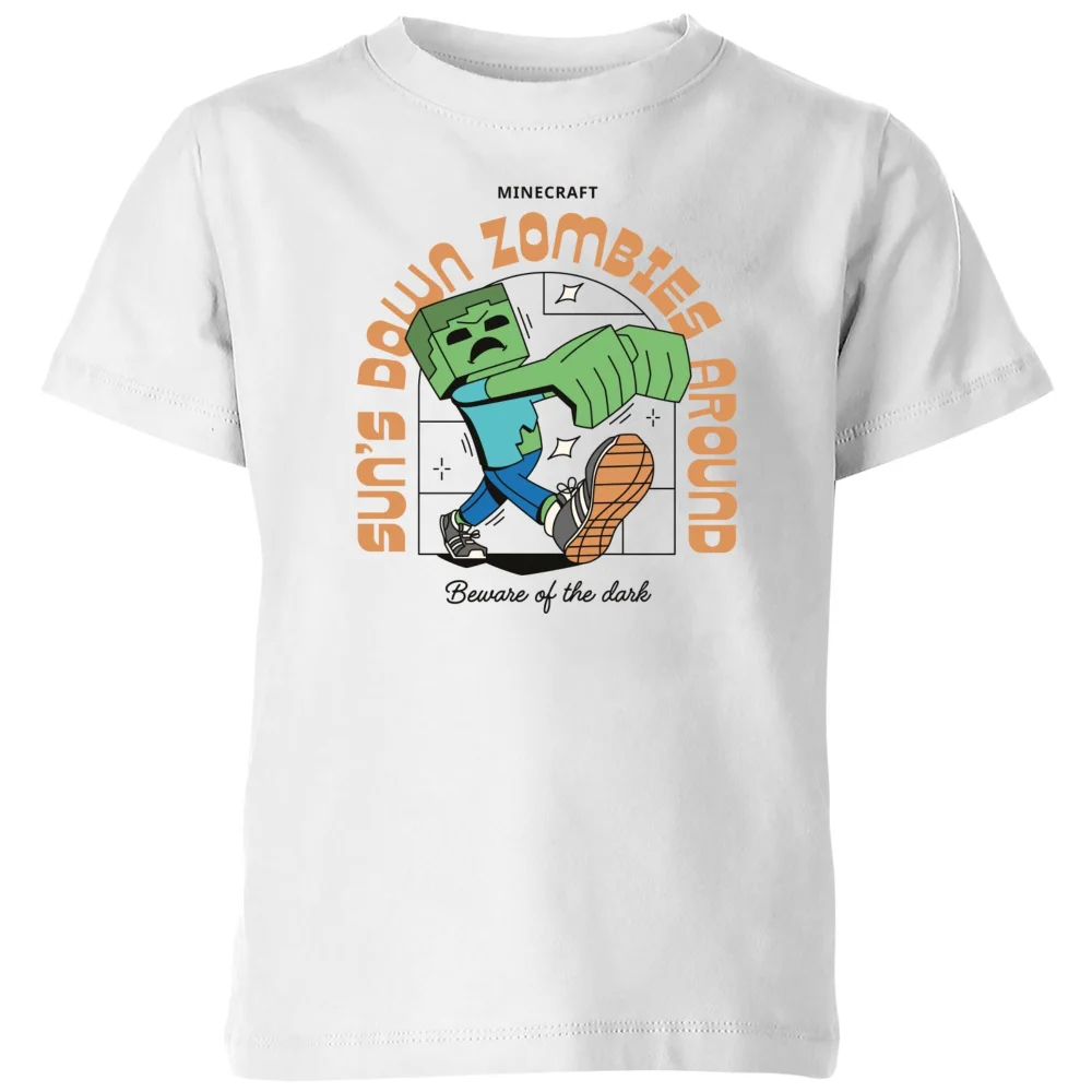 Minecraft Zombie Kids' T-Shirt - White - 3-4 Jahre Bild 1