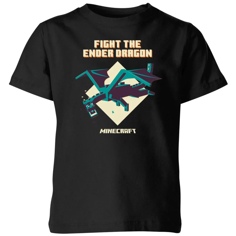 Minecraft Ender Dragon Kids' T-Shirt - Black - 3-4 Jahre Bild 1