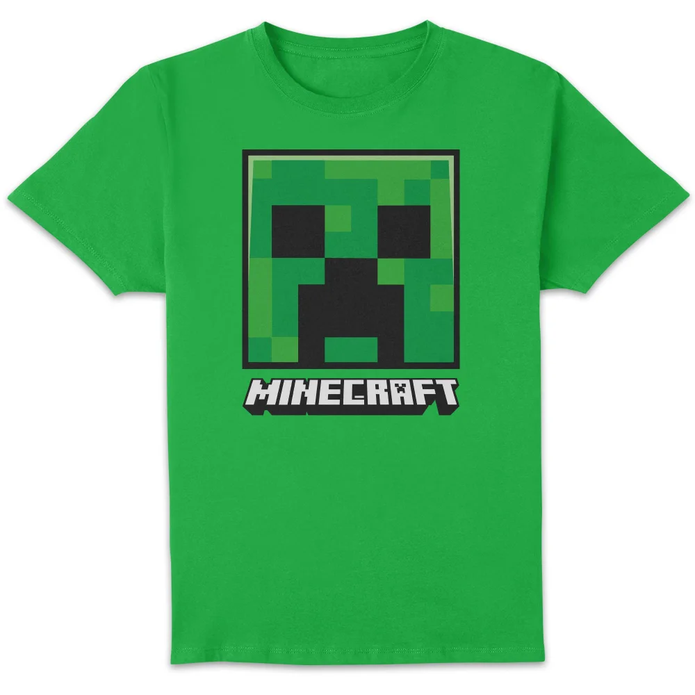 Minecraft Creeper Face Unisex T-Shirt - Kelly Green - XS Bild 1