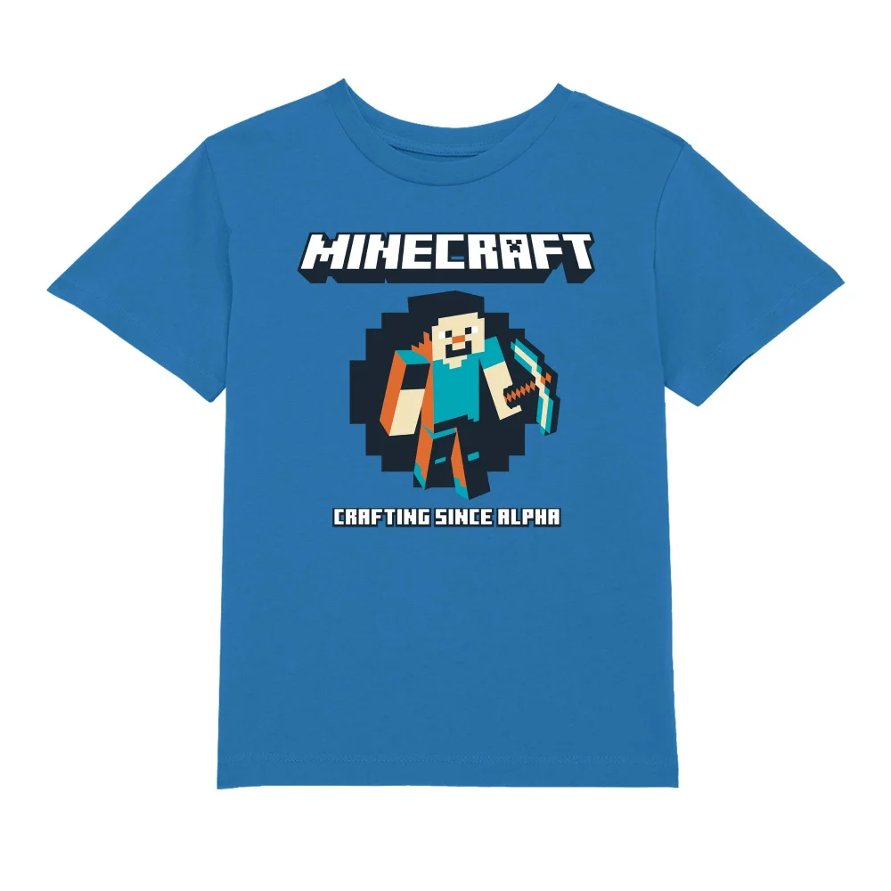 Minecraft Crafting Since Alpha Kids' T-Shirt - Blue - 3-4 Jahre Bild 1