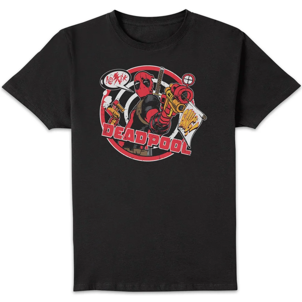 Marvel Deadpool Badge Unisex T-Shirt - Black - S Bild 1