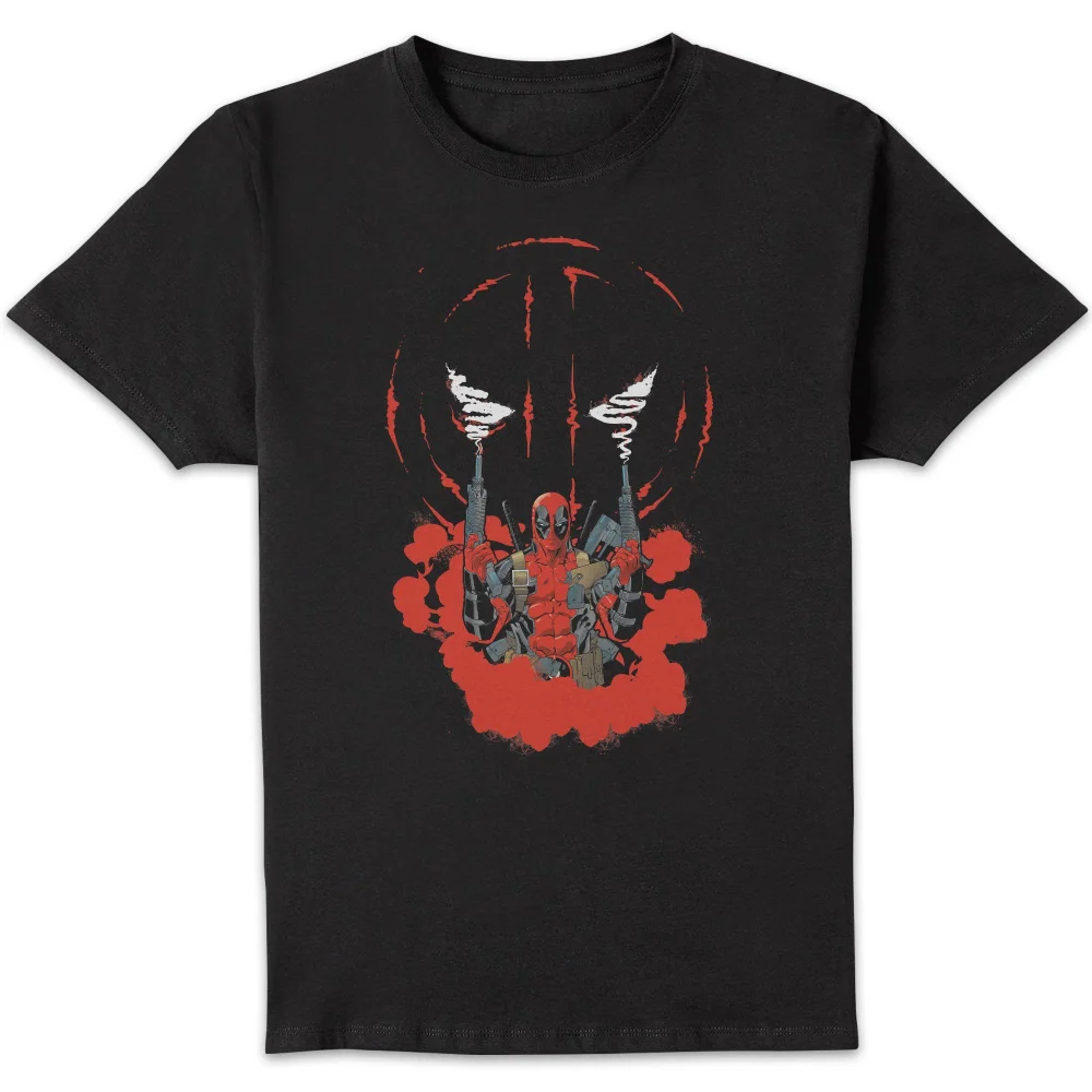 Marvel Deadpool Smoking Unisex T-Shirt - Black - S Bild 1