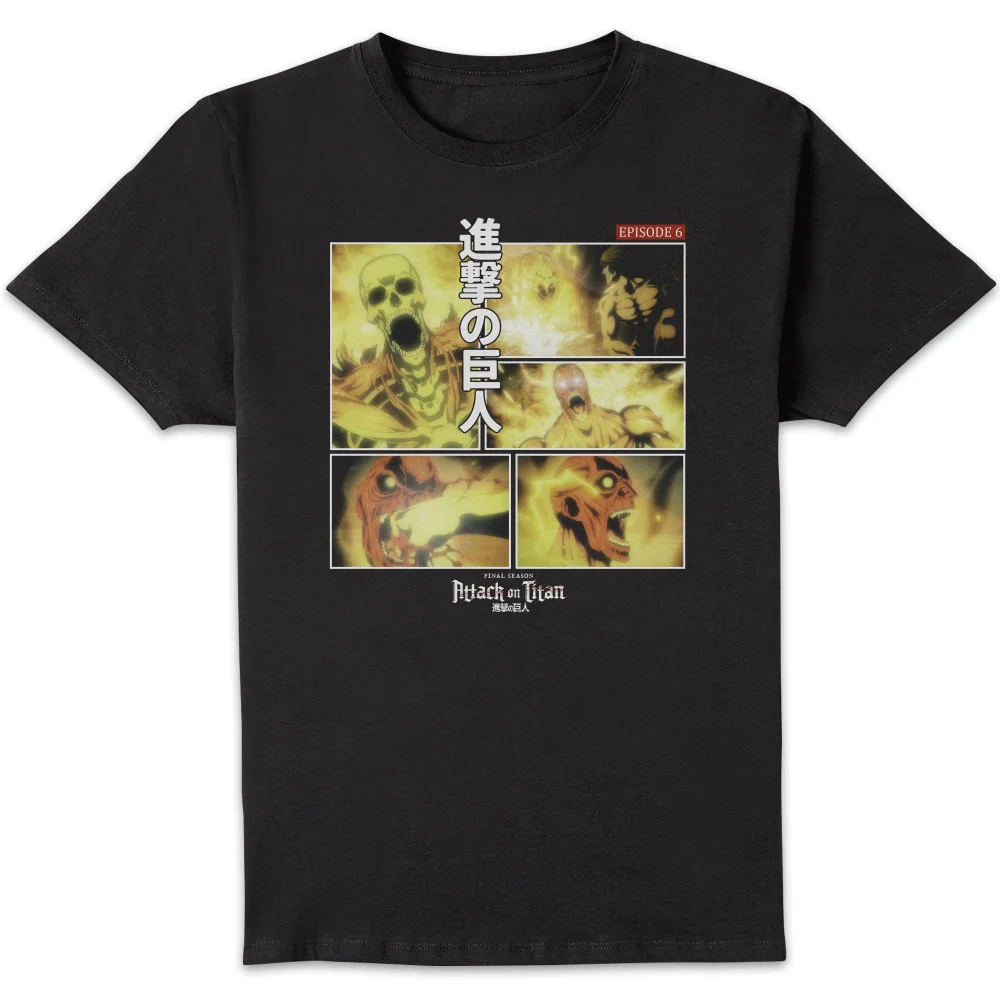 Attack on Titan Story Board Episode 6 Unisex T-Shirt - Black - S Bild 1