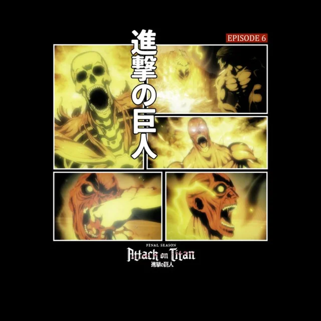 Attack on Titan Story Board Episode 6 Unisex T-Shirt - Black