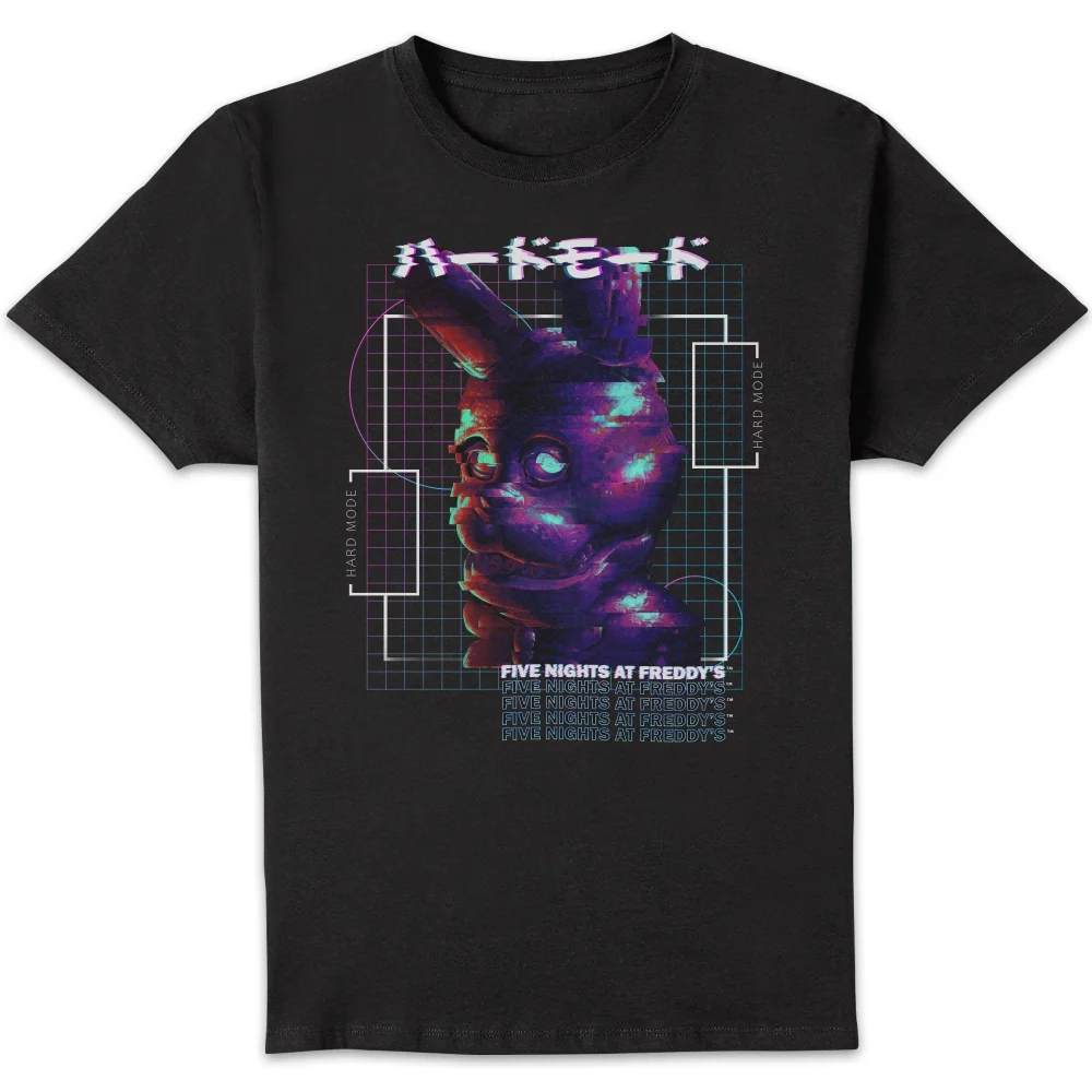 Five Nights at Freddy's Hard Mode Bonnie Glitch Unisex T-Shirt - Black - 5XL Bild 1
