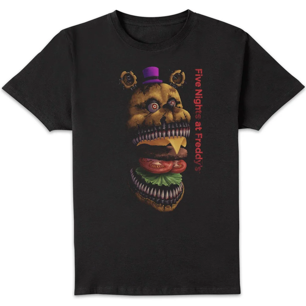 Five Nights at Freddy's Midnight Snack Burger Unisex T-Shirt - Black - S Bild 1