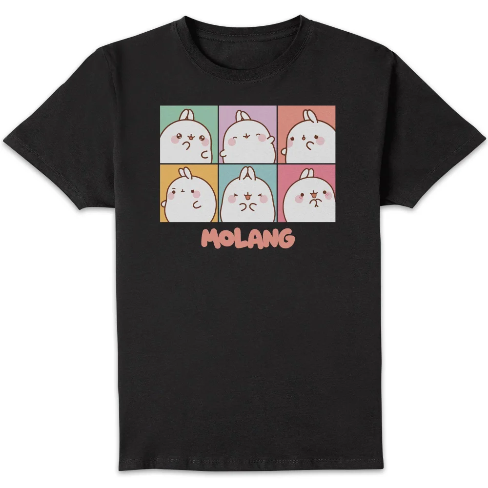 Molang Expression Boxes Unisex T-Shirt - Black - S Bild 1
