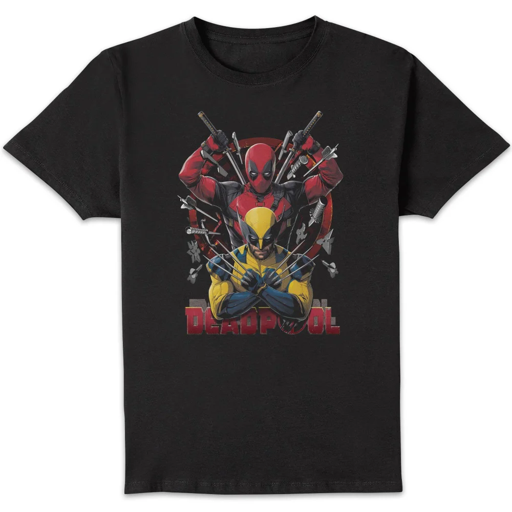 Marvel Deadpool/Wolverine Weapons Unisex T-Shirt - Black - S Bild 1