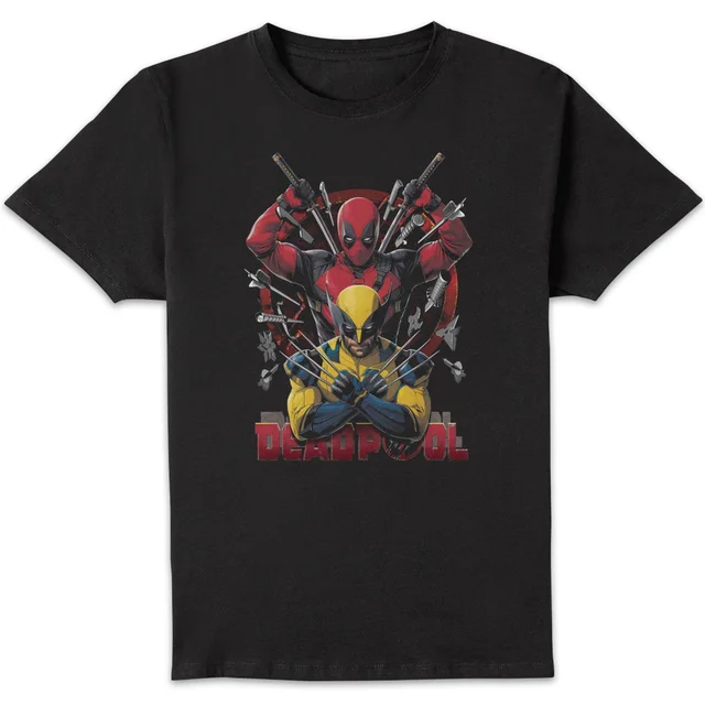 Marvel Deadpool/Wolverine Weapons Unisex T-Shirt - Black
