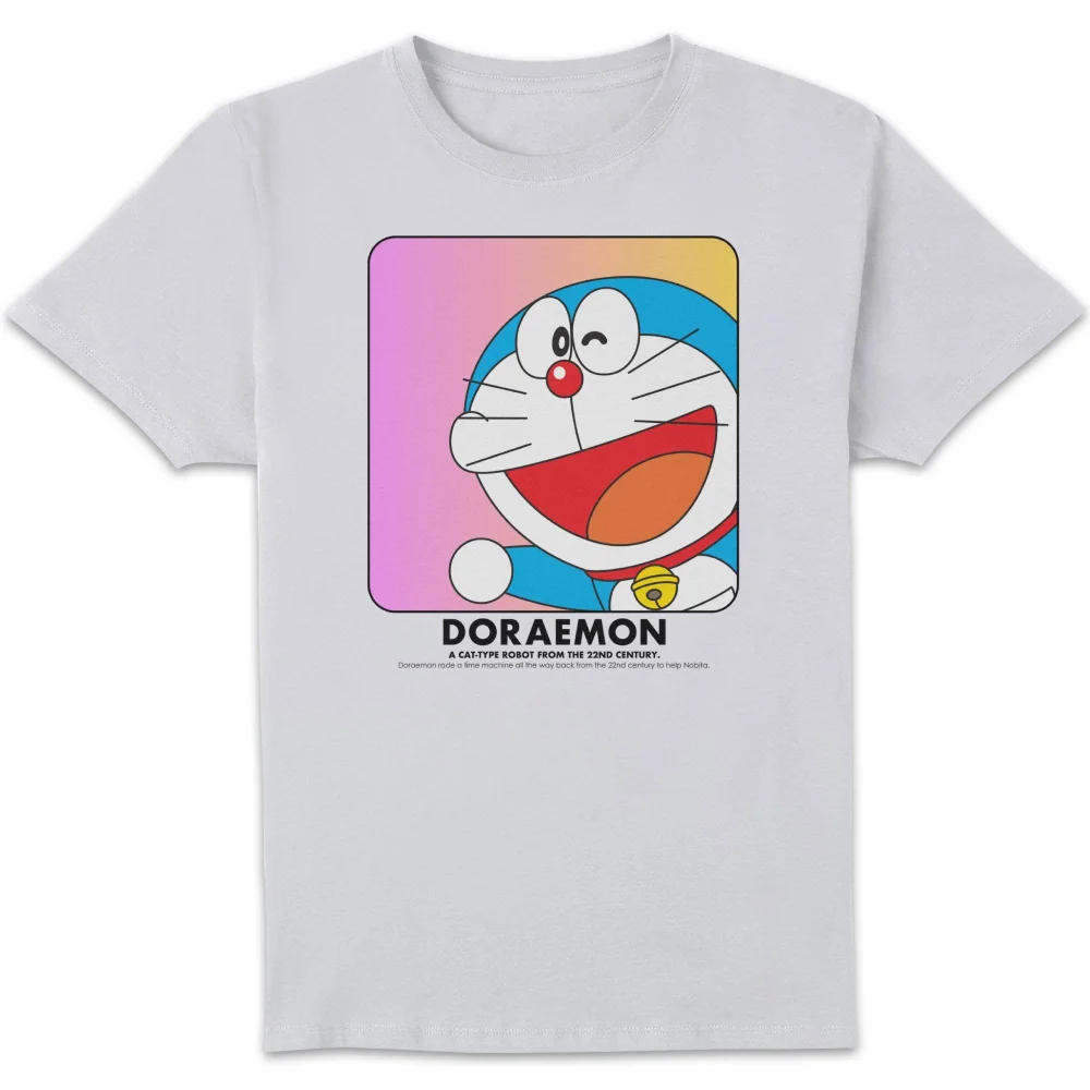 Doraemon Face In Box Unisex T-Shirt - White - S Bild 1